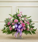 Lavender and White Sympathy <BR>Floor Basket Davis Floral Clayton Indiana from Davis Floral